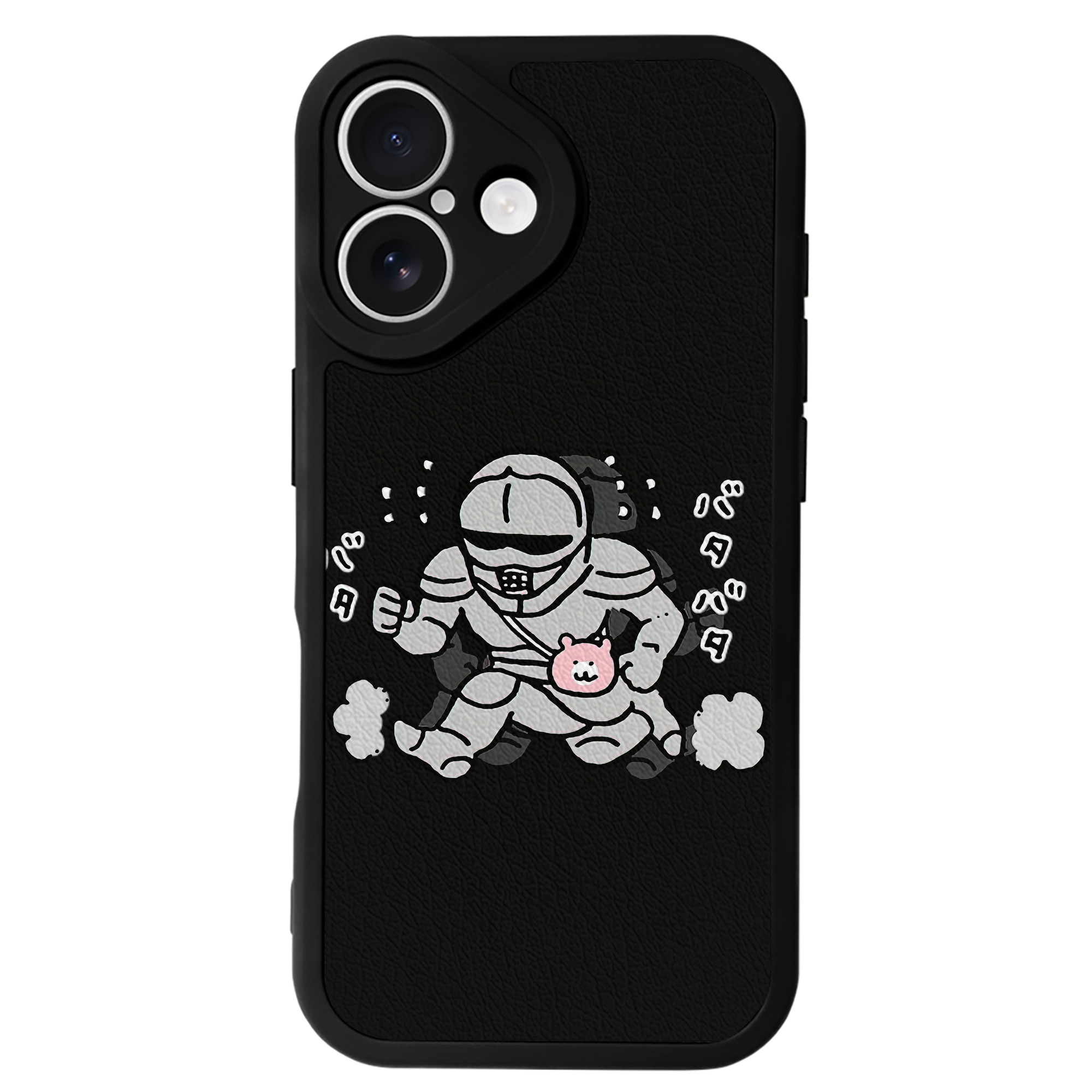 （画像用） ちいかわ 労働の鎧さん Chii-kawa Mr. Armor of Labor 【iPhone 16シリーズ対応】シリコンスマホケース（レザー調） 材質：シリコン